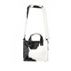 NEW CAMIEL FORTGENS women's zip shopper bag in black / white